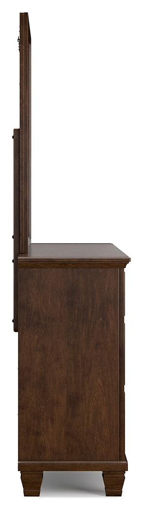 Danabrin King Panel Bed, Dresser, Mirror and Nightstand