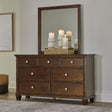 Furniture City Houma - Ashley Furniture - Danabrin Dresser and Mirror - Dresser and Mirror / Brown - B685B1