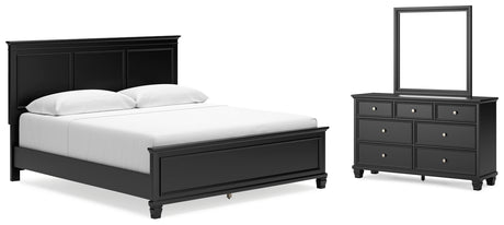 Furniture City Houma - Ashley Furniture - Lanolee King Panel Bed, Dresser and Mirror - King Panel Bed, Dresser and Mirror - B687B13
