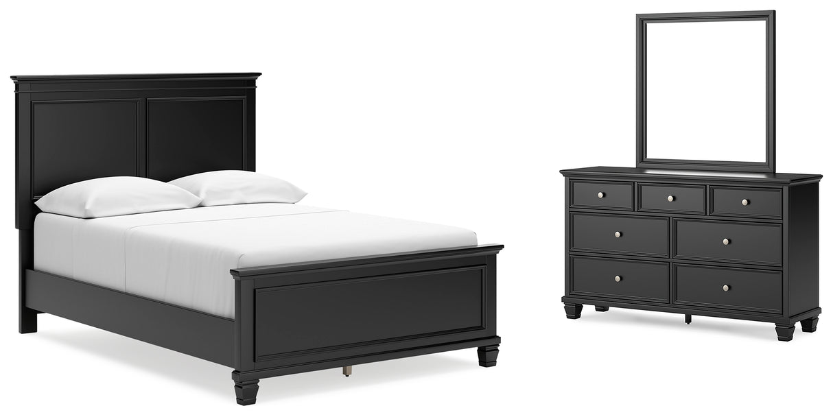 Furniture City Houma - Ashley Furniture - Lanolee Full Panel Bed, Dresser and Mirror - Full Panel Bed, Dresser and Mirror - B687B5