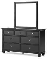 Lanolee Queen Panel Bed, Dresser, Mirror and Nightstand