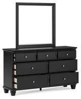 Lanolee Queen Panel Bed, Dresser, Mirror and Nightstand