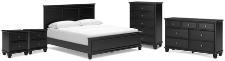Furniture City Houma - Ashley Furniture - Lanolee California King Panel Bed, Dresser, Chest and 2 Nightstands - California King Panel Bed, Dresser, Chest and 2 Nightstands - B687B32