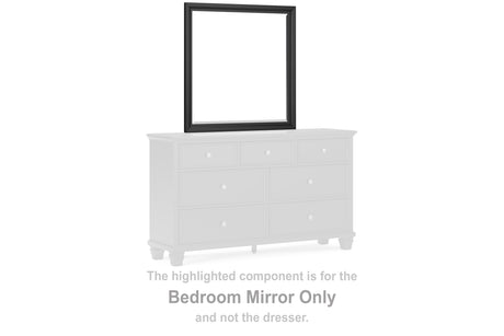 Furniture City Houma - Ashley Furniture - Lanolee Bedroom Mirror - Bedroom Mirror / Black - B687-36