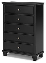 Lanolee California King Panel Bed, Dresser, Chest and 2 Nightstands