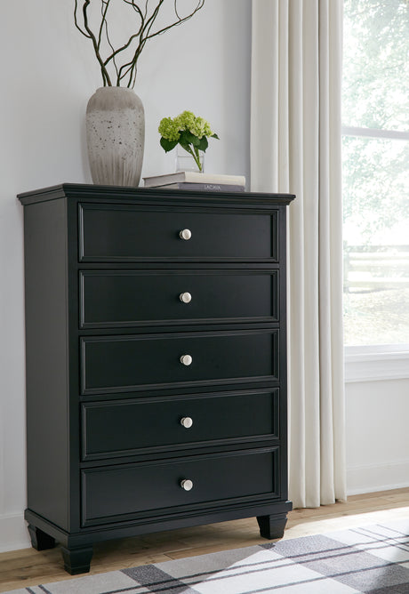 Furniture City Houma - Ashley Furniture - Lanolee Bedroom - Full Panel Storage Bed / Black - B687B22