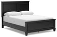 Furniture City Houma - Ashley Furniture - Lanolee Queen Panel Bed - Queen Panel Bed / Black - B687B6