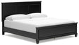 Furniture City Houma - Ashley Furniture - Lanolee California King Panel Bed - California King Panel Bed / Black - B687B9
