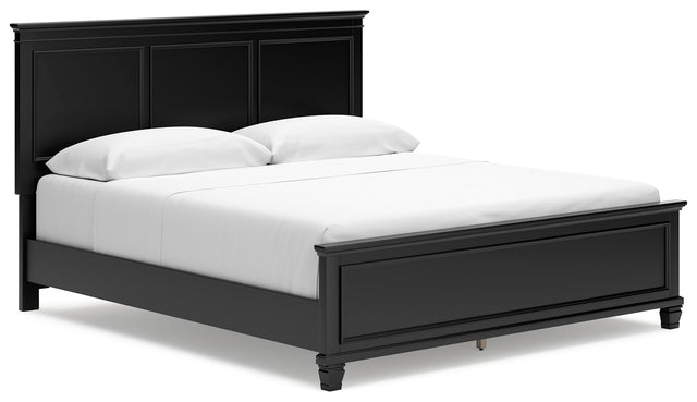 Furniture City Houma - Ashley Furniture - Lanolee California King Panel Bed - California King Panel Bed / Black - B687B9