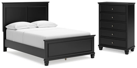 Furniture City Houma - Ashley Furniture - Lanolee Full Panel Bed and Chest - Full Panel Bed and Chest - B687B12