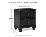 Lanolee California King Panel Bed, Dresser, Chest and 2 Nightstands