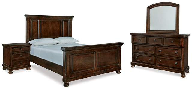 Furniture City Houma - Ashley Furniture - Porter Queen Panel Bed, Dresser, Mirror and Nightstand - Queen Panel Bed, Dresser, Mirror and Nightstand - B697B29