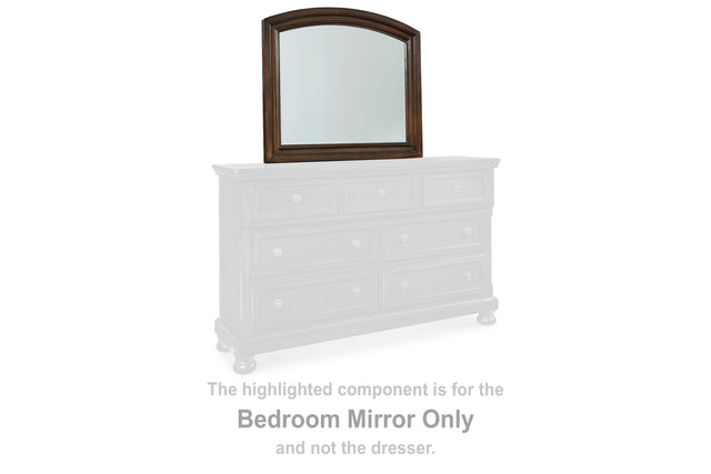 Furniture City Houma - Ashley Furniture - Porter Bedroom Mirror - Bedroom Mirror / Rustic Brown - B697-36