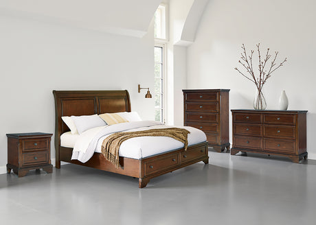 Furniture City Houma - Ashley Furniture - Trellington Queen Sleigh Storage Bed - Queen Sleigh Storage Bed / Brown - B716B1