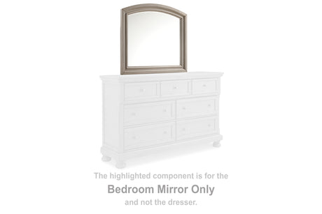 Furniture City Houma - Ashley Furniture - Lettner Bedroom Mirror - Bedroom Mirror / Light Gray - B733-36