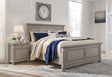 Furniture City Houma - Ashley Furniture - Lettner King Panel Bed - King Panel Bed / Light Gray - B733B6
