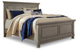 Furniture City Houma - Ashley Furniture - Lettner Queen Panel Bed, Dresser, Mirror and 2 Nightstands - Queen Panel Bed, Dresser, Mirror and 2 Nightstands / Light Gray - B733B43