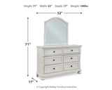 Robbinsdale Full Storage Sleigh Bed, Dresser, Mirror, Chest and Nightstand