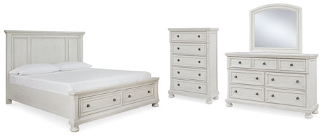 Furniture City Houma - Ashley Furniture - Robbinsdale Queen Panel Storage Bed, Dresser, Mirror and Chest - Queen Panel Storage Bed, Dresser, Mirror and Chest - B742B27