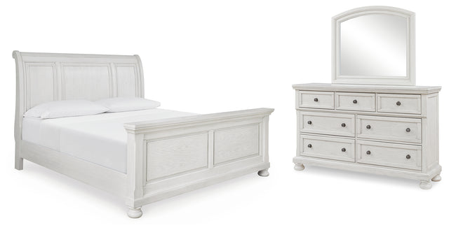 Furniture City Houma - Ashley Furniture - Robbinsdale King Sleigh Bed, Dresser and Mirror - King Sleigh Bed, Dresser and Mirror - B742B34