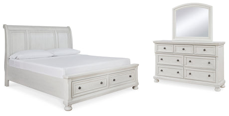 Furniture City Houma - Ashley Furniture - Robbinsdale King Sleigh Storage Bed, Dresser and Mirror - King Sleigh Storage Bed, Dresser and Mirror - B742B29