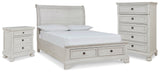 Furniture City Houma - Ashley Furniture - Robbinsdale Full Sleigh Storage Bed, Chest and Nightstand - Full Sleigh Storage Bed, Chest and Nightstand - B742B48