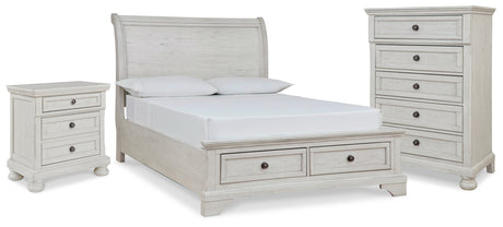 Furniture City Houma - Ashley Furniture - Robbinsdale Full Sleigh Storage Bed, Chest and Nightstand - Full Sleigh Storage Bed, Chest and Nightstand - B742B48