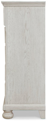 Robbinsdale Full Sleigh Storage Bed, Chest and Nightstand