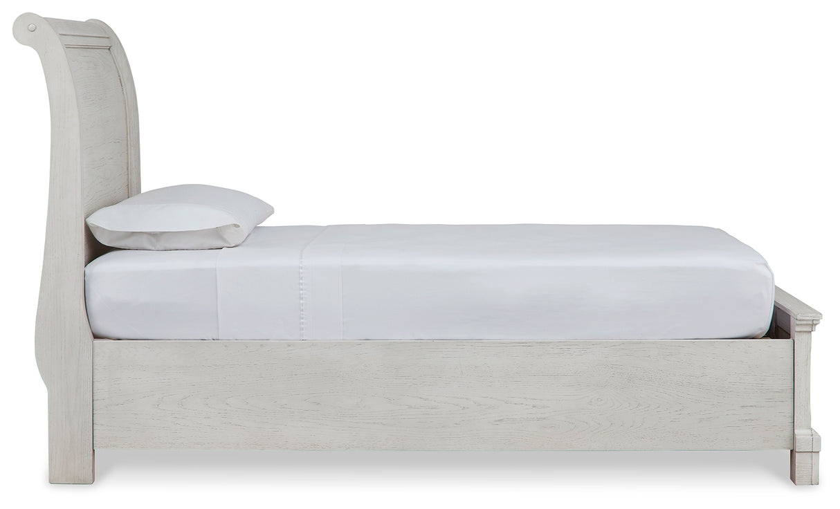 Robbinsdale Twin Storage Bed, Dresser, Mirror and Nightstand