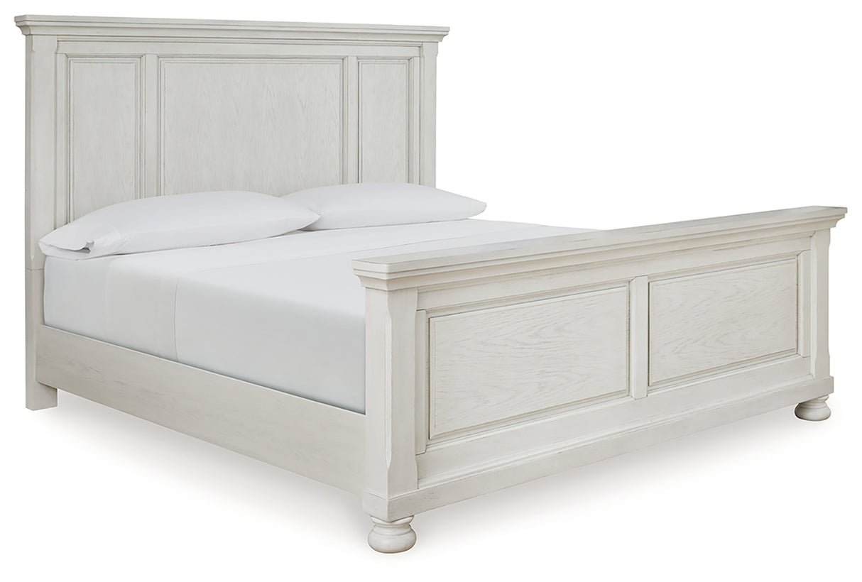 Robbinsdale Queen Panel Bed, Dresser, Mirror and Nightstand