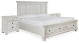 Furniture City Houma - Ashley Furniture - Robbinsdale King Storage Bed and 2 Nightstands - King Storage Bed and 2 Nightstands - B742B37