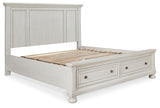 Robbinsdale King Storage Bed and 2 Nightstands