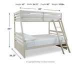 Robbinsdale Twin over Full Bunk Bed and Mattresses