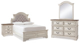 Furniture City Houma - Ashley Furniture - Realyn Full Panel Bed, Dresser, Mirror and Nightstand - Full Panel Bed, Dresser, Mirror and Nightstand - B743B40