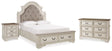 Furniture City Houma - Ashley Furniture - Realyn Queen Upholstered Panel Bed with Storage, Dresser and Nightstand - Queen Upholstered Panel Bed with Storage, Dresser and Nightstand - B743B57
