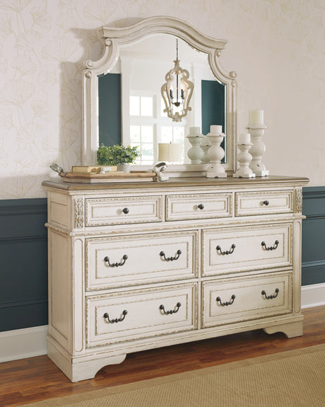 Furniture City Houma - Ashley Furniture - Realyn Dresser and Mirror - Dresser and Mirror / Two-tone - B743B1
