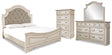 Furniture City Houma - Ashley Furniture - Realyn King Panel Upholstered Bed, Dresser, Mirror and Chest - King Panel Upholstered Bed, Dresser, Mirror and Chest - B743B68