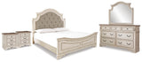 Furniture City Houma - Ashley Furniture - Realyn King Panel Bed, Dresser, Mirror and 2 Nightstands - King Panel Bed, Dresser, Mirror and 2 Nightstands - B743B70