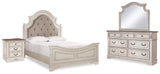 Furniture City Houma - Ashley Furniture - Realyn Queen Bed with Mirrored Dresser and Nightstand - Queen Bed with Mirrored Dresser and Nightstand - B743B22