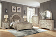 Furniture City Houma - Ashley Furniture - Realyn Queen Upholstered Panel Bed, Dresser, Mirror, Chest and 2 Nightstands - Queen Upholstered Panel Bed, Dresser, Mirror, Chest and 2 Nightstands - B743B61