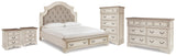 Furniture City Houma - Ashley Furniture - Realyn King Storage Bed, Dresser, Chest and 2 Nightstands - King Storage Bed, Dresser, Chest and 2 Nightstands - B743B69