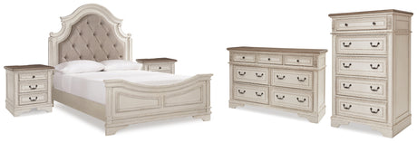 Furniture City Houma - Ashley Furniture - Realyn Queen Panel Bed, Dresser, Chest and 2 Nightstands - Queen Panel Bed, Dresser, Chest and 2 Nightstands - B743B45