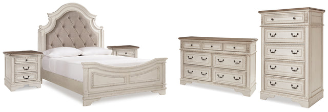 Furniture City Houma - Ashley Furniture - Realyn Queen Panel Bed, Dresser, Chest and 2 Nightstands - Queen Panel Bed, Dresser, Chest and 2 Nightstands - B743B45