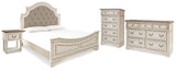 Realyn King Upholstered Panel Bed