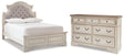 Furniture City Houma - Ashley Furniture - Realyn Full Upholstered Panel Bed and Dresser - Full Upholstered Panel Bed and Dresser - B743B90