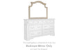 Furniture City Houma - Ashley Furniture - Realyn Bedroom Mirror - Bedroom Mirror / Chipped White - B743-36