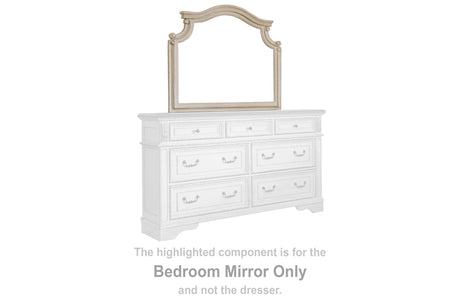 Furniture City Houma - Ashley Furniture - Realyn Bedroom Mirror - Bedroom Mirror / Chipped White - B743-36