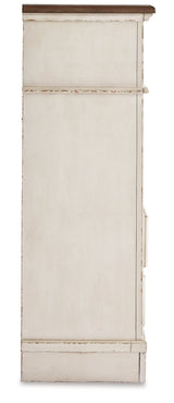 Realyn King Upholstered Panel Bed, Chest and 2 Nightstands