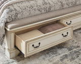 Realyn King Upholstered Panel Bed