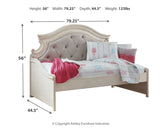 Realyn Twin Day Bed with Storage, Dresser, Mirror and Nightstand